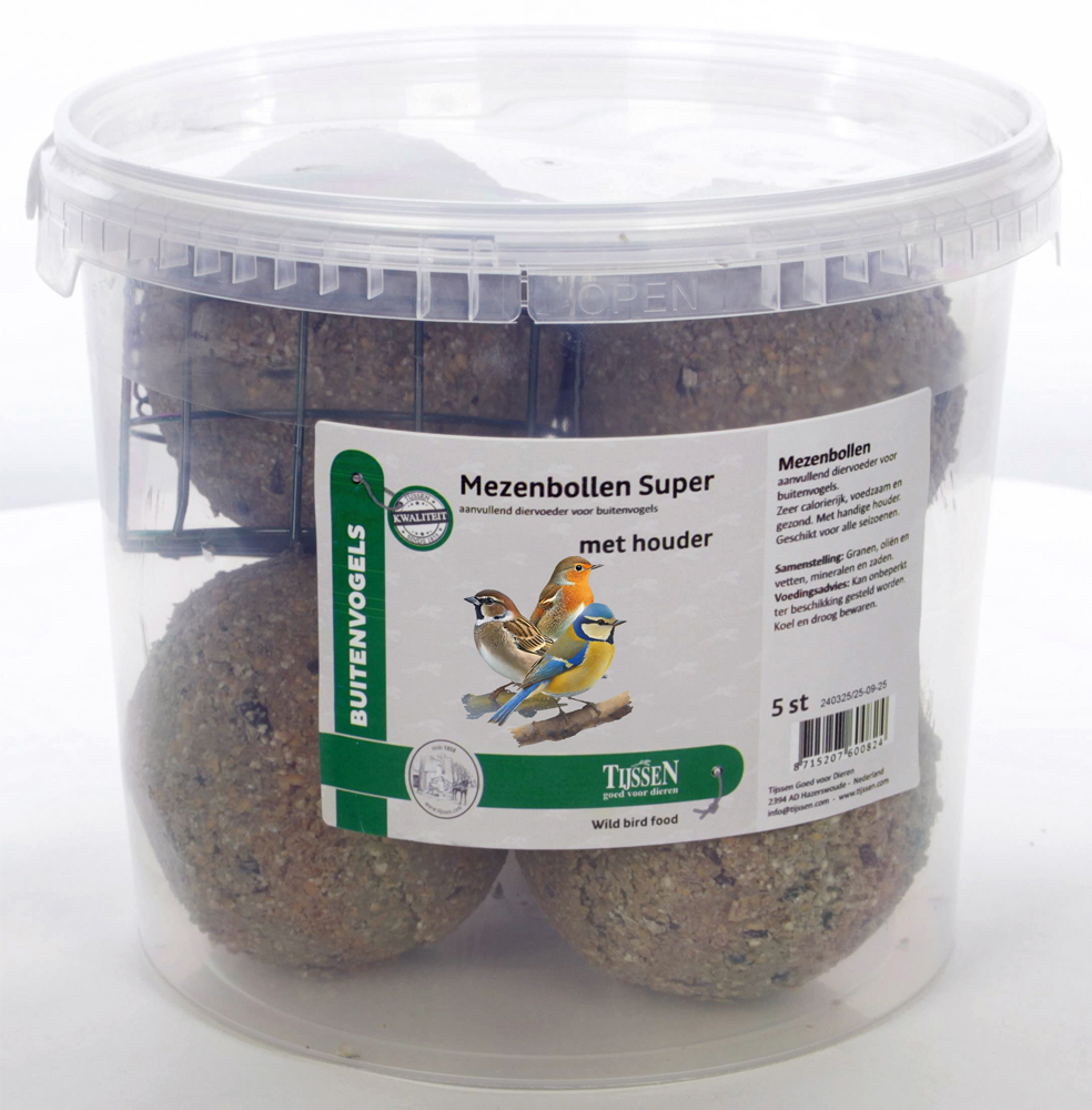 Tijssen Mezenbollen Super 5 st. Met Houder