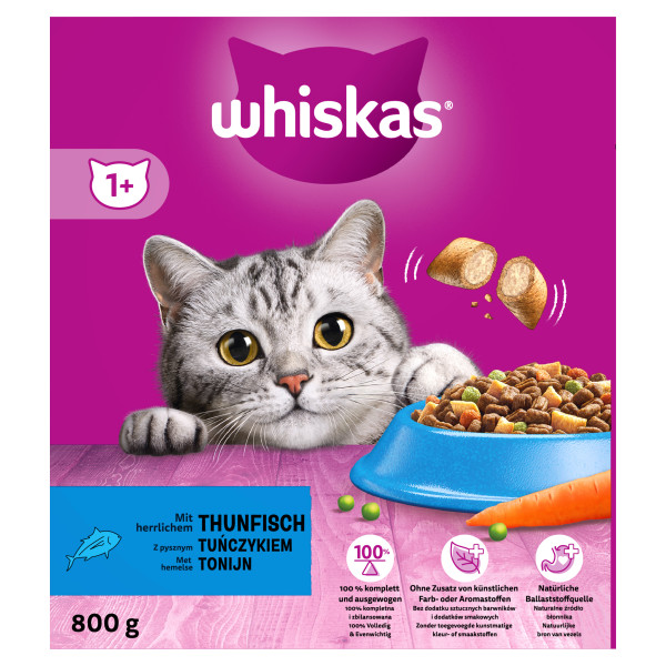 Whiskas Droog Tonijn Box 5 x 800 gr.