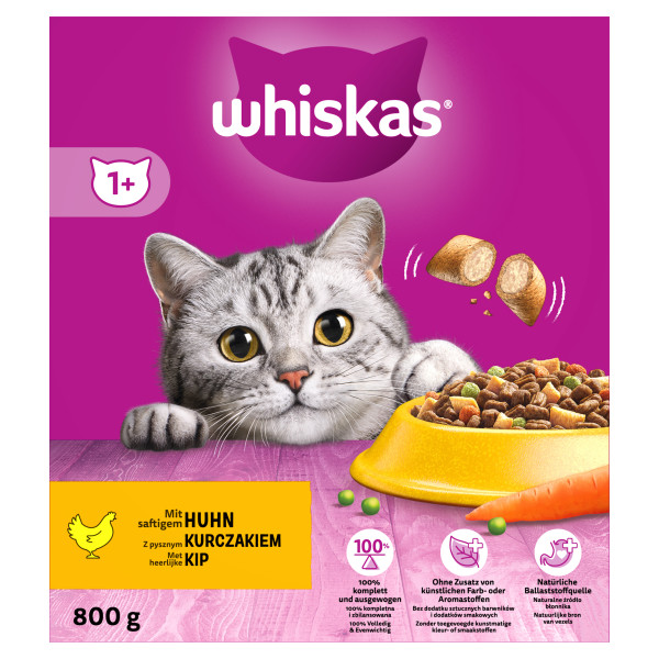 Whiskas Droog Kip Box 5 x 800 gr.