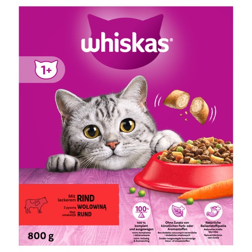 [MA433212] Whiskas Droog Rund Box (5 x 800 gr.)