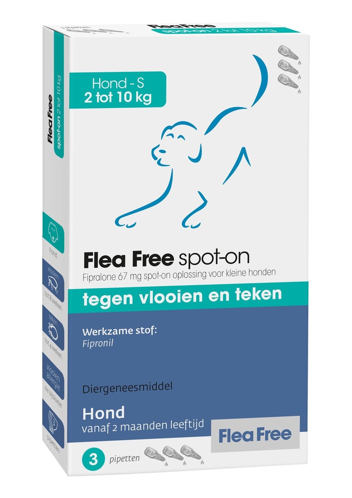 Flea Free Spot On Hond 3 Pipet