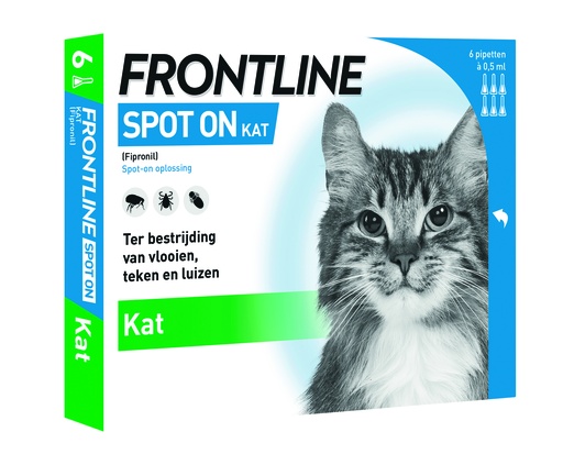 [F000076] Frontline Spot On Kat (6 pipetten)