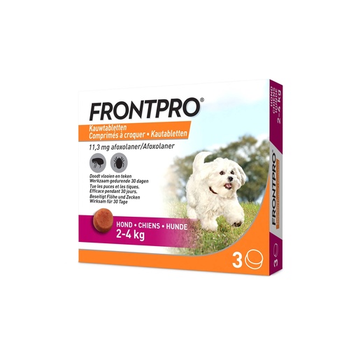 [F182630] Frontpro Dog 3 Tabl. (2 - 4 kg)