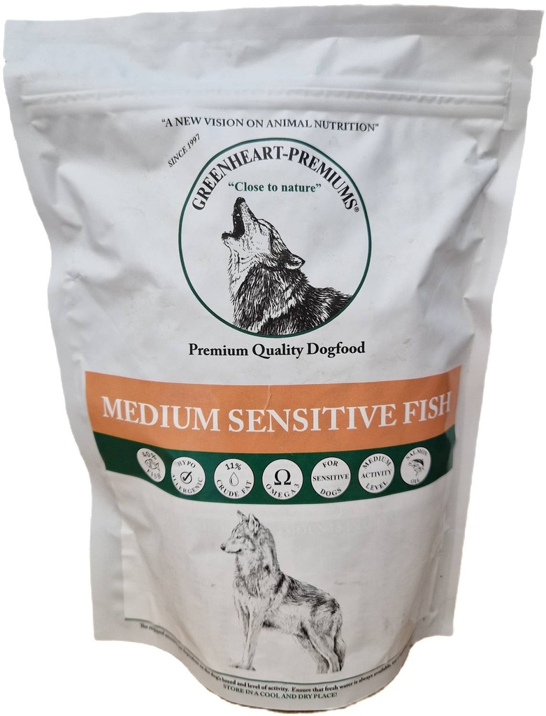 Greenheart Dog Medium Sensitive Fish