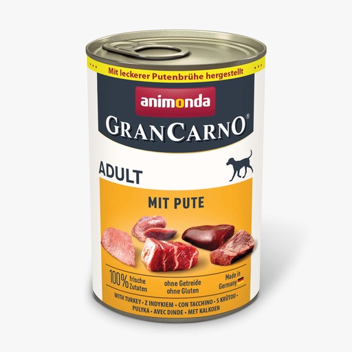 [AM82480] Grancarno Met Kalkoen (6 x 400 gr.)