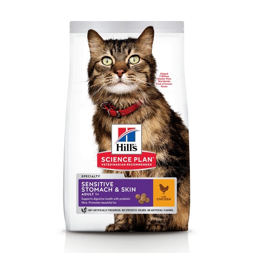 [H604074] Hills Feline Sensitive Skin&Stomach (300 gr.)