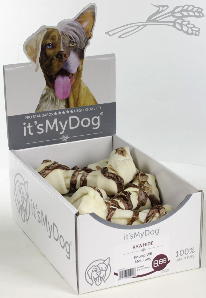 it's My Dog Rawhide Knoop Wit Met Long