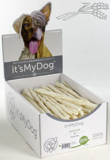 [IMD50005] it's My Dog Rawhide Twist Wit (100 x 1 st.)