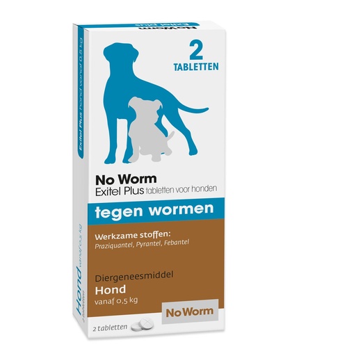 [E540] No Worm Exitel Hond (2 tabletten)