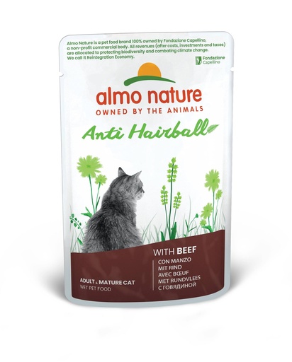 [AL5292] Almo Nature Almo Natureti Hairball met Rund (30 x 70 gr.)