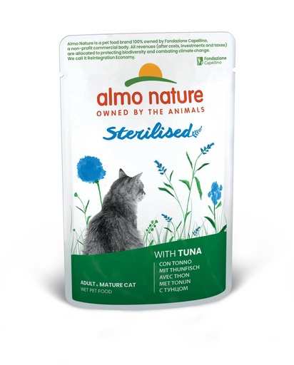[AL5298] Almo Nature Sterilised met Tonijn (30 x 70 gr.)