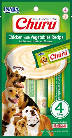 [FP70110] Inaba Dog Churu Chicken & Vegetable (12 x 4 x 14 gr.)