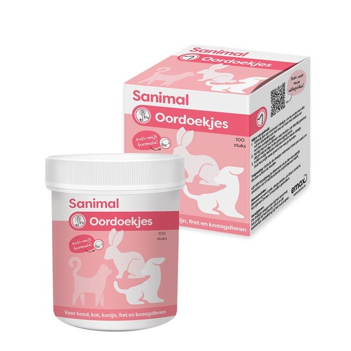 [S126] Sanimal Oordoekjes 100 st.