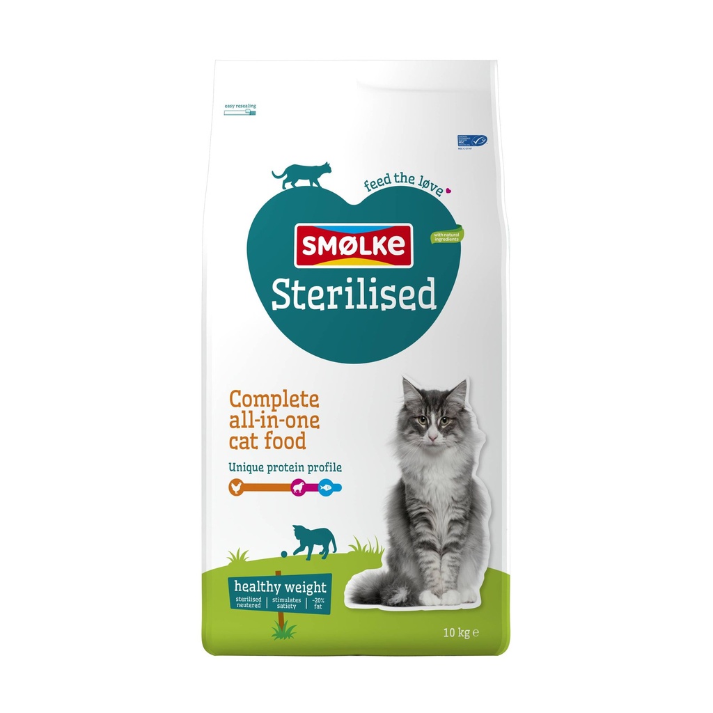 Smolke Kat Sterilised 10 kg.