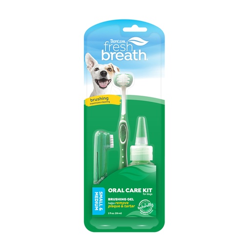 [TC00128] Fresh Breath OralCareGel Kit Small Dogs 59 ml.