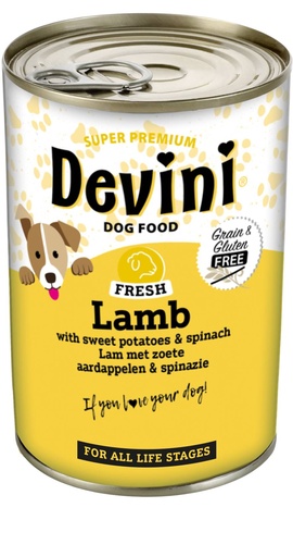 [VBH09011] Devini Dog Lamb 6 x 400 gr.