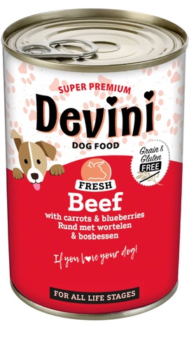 [VBH09012] Devini Dog Beef 6 x 400 gr.