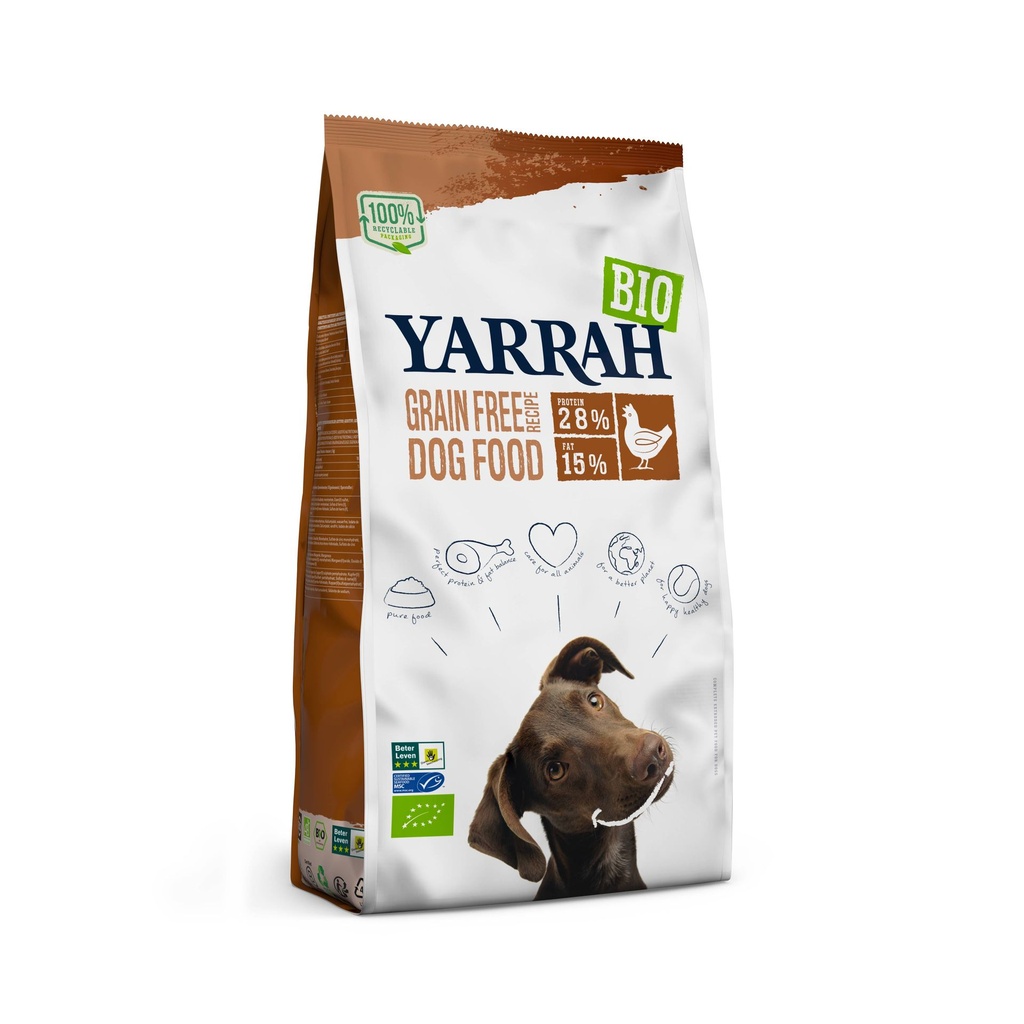 Yarrah Hond Chicken & Fish Graanvrij 10 kg.