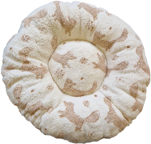 [GH80022] Donut Kussen M Vos Bruin 1 st.