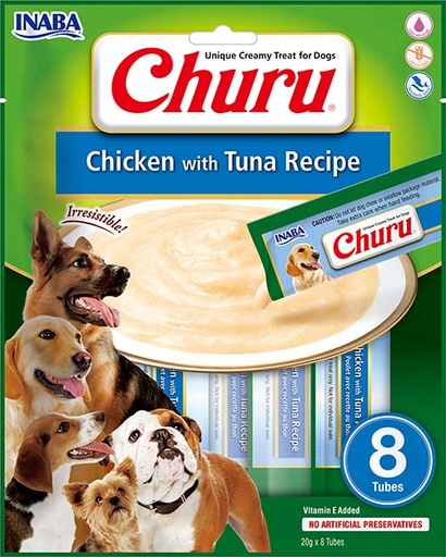 [FP70112] Inaba Dog Churu Chicken With Tuna (8 x 8 x 20 gr.)