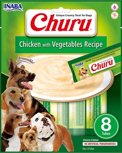 [FP70115] Inaba Dog Churu Chicken With Vegetables (8 x 8 x 20 gr.)