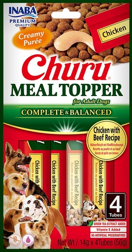 [FP73075] Inaba Dog Meal Topper Chicken With Beef (12 x 4 x 14 gr.)