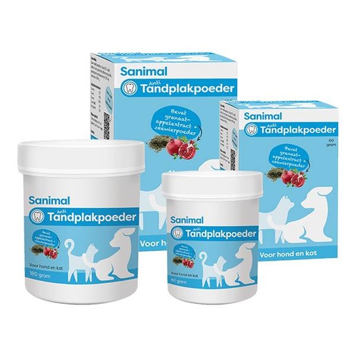 [S181] Sanimal Anti-Tandplakpoeder 60 gr.