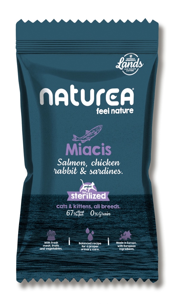 Naturea Cat Lands Salmon Chicken Rabbit Anchovies Sample 100 gr.