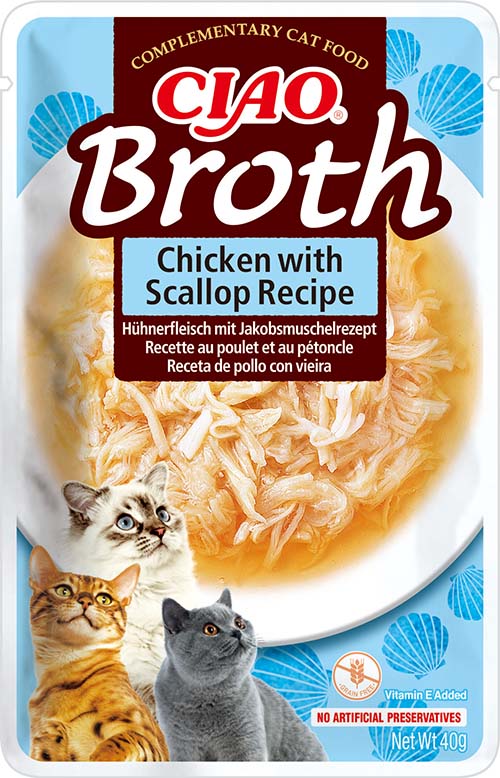 Inaba Broth Bouillon Chicken & Scallop 12 x 40 gr.