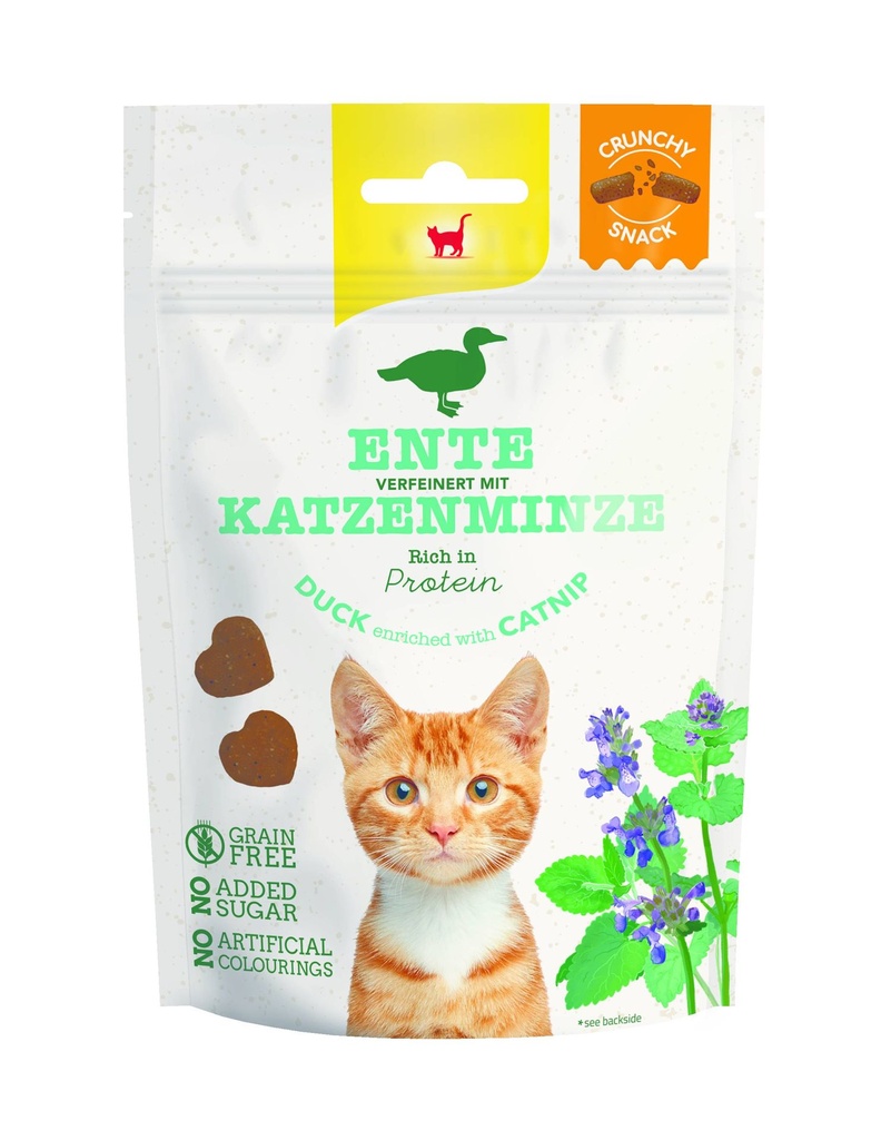 GimCat Crunchy Snack Eend & Kattenkruid 50 gr.