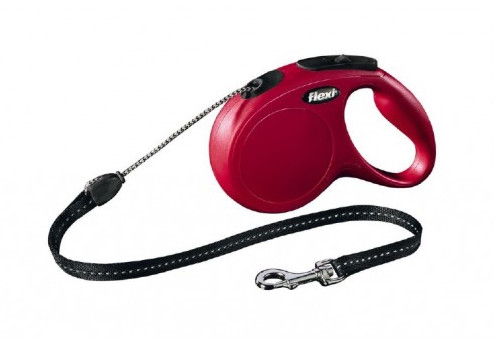 [HVA260] Flexi Rollijn Cord M Rood 5 mtr.