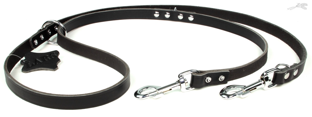 Lijn Dresseer Softleer Donkerbruin 18 mm / 200 cm 1 st.