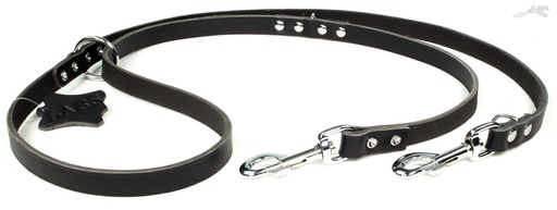 [L54031] Lijn Dresseer Softleer Donkerbruin 18 mm / 200 cm 1 st.