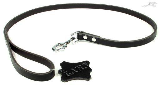 [L54033] Lijn Softleer Donkerbruin 14 mm / 100 cm 1 st.