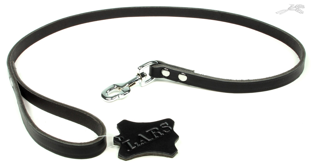 Lijn Softleer Donkerbruin 16 mm / 130 cm 1 st.