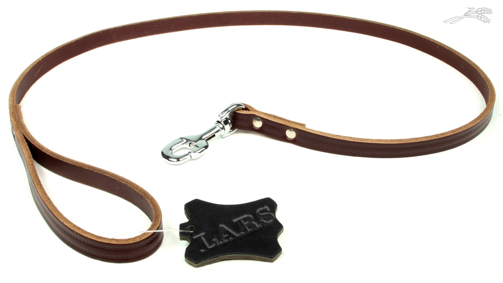 Lijn Softleer Kastanjebruin 12 mm / 100 cm 1 st.