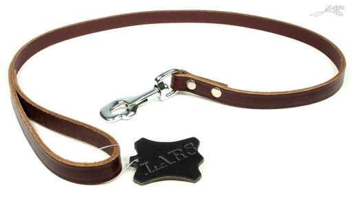 [L54129] Lijn Softleer Kastanjebruin 16 mm / 100 cm 1 st.