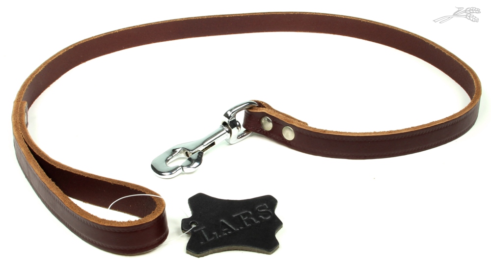 Lijn Softleer Kastanjebruin 18 mm / 100 cm 1 st.