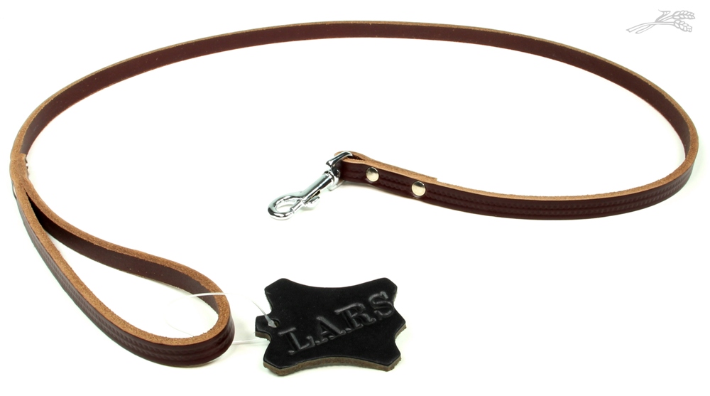 Lijn Softleer Kastanjebruin 10 mm / 100 cm 1 st.