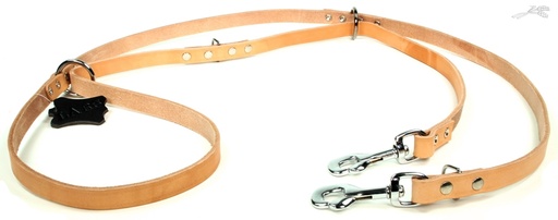 [L54153] Lijn Dresseer Softleer Naturel 18 mm / 250 cm 1 st.