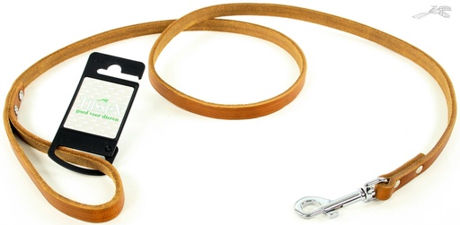 [L54448] Lijn Vetleer Cognac 12 mm / 130 cm 1 st.