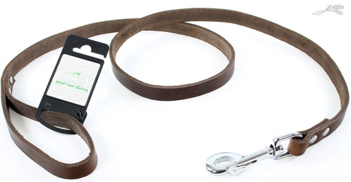 [L54450] Tijssen Lijn Vetleer Bruin 16 mm / 130 cm 1 st.