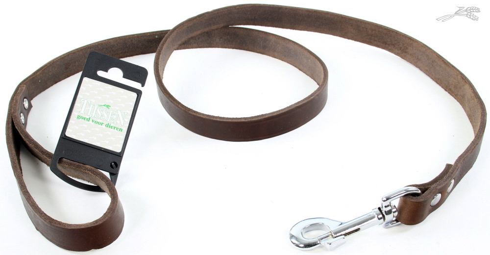 Tijssen Lijn Vetleer Bruin 20 mm / 130 cm 1 st.