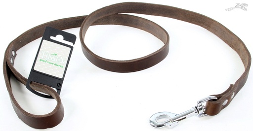 [L54453] Tijssen Lijn Vetleer Bruin 20 mm / 130 cm 1 st.