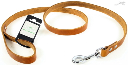 [L54454] Tijssen Lijn Vetleer Cognac 20 mm / 130 cm 1 st.