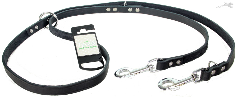 Tijssen Lijn Multi Vetleer Zwart 16 mm / 200 cm 1 st.