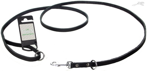 [L54461] Lijn Vario Vetleer Zwart 12 mm / 185 cm 1 st.