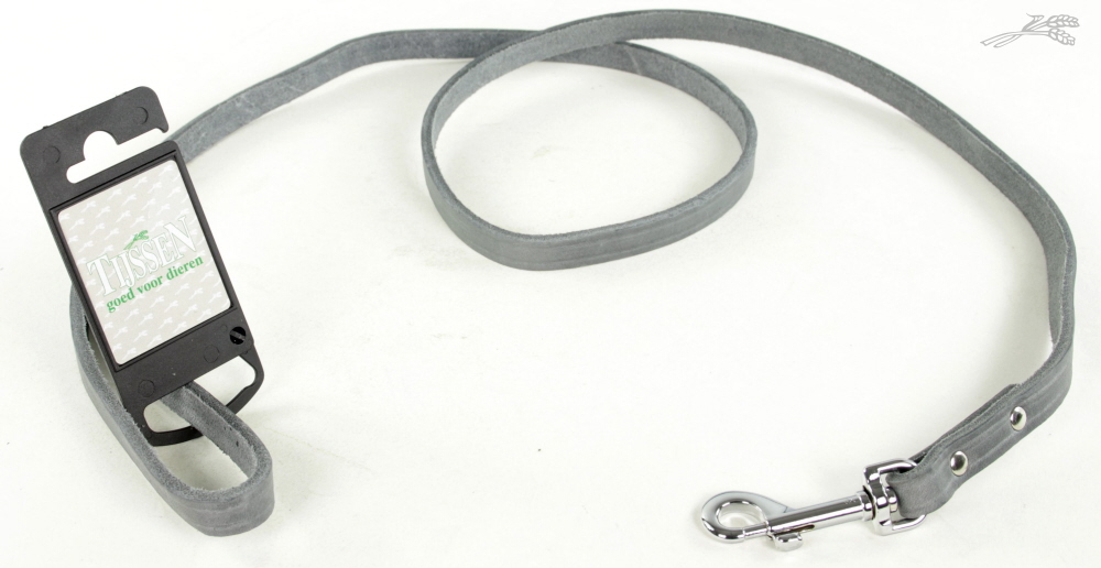 Lijn Vetleer Grijs 12 mm / 130 cm 1 st.