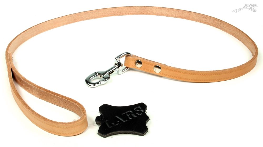 Lijn Softleer Naturel 14 mm / 100 cm 1 st.