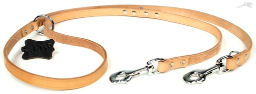 [L541474] Lijn Softleer Naturel 20 mm / 130 cm 1 st.